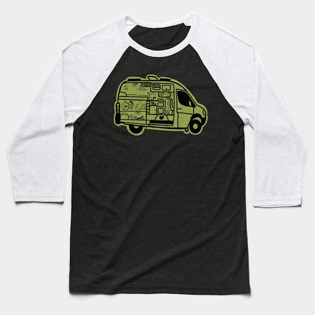 Sprinter camper conversion plans Baseball T-Shirt by Tofuvanman